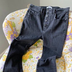 Made and Loved Loft High Waist Flare Crop Jeans